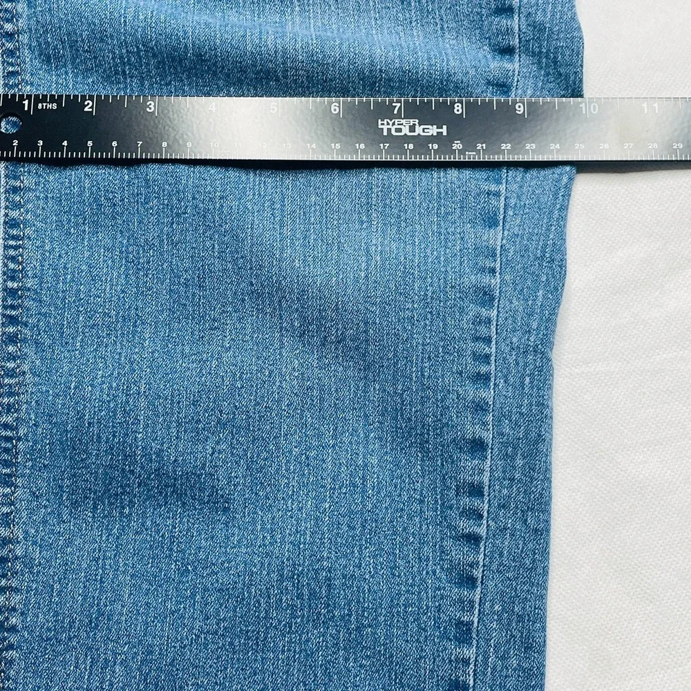 Just My Size JMS Skinny Jeans Womens 18W M Plus Size Blue Stretch Denim Casual - Picture 8 of 14